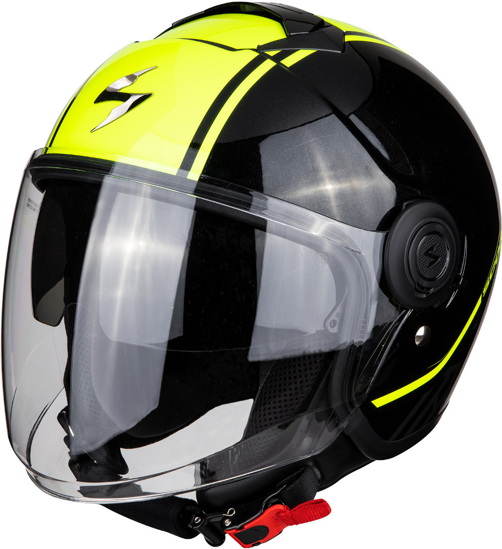 Scorpion Exo City Avenue Casque Jet Noir Jaune L