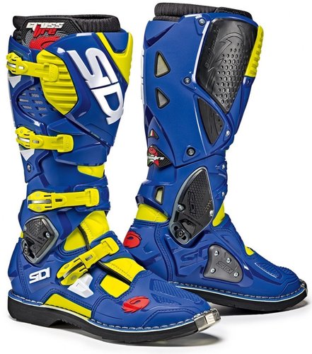 Sidi Crossfire 3 Motocross Boots Blauw Geel 46 sidi kopen in de aanbieding