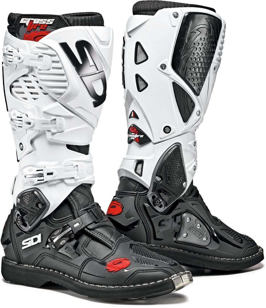 Sidi Crossfire 3 Motocross Boots Bottes Motocross Noir Blanc 45