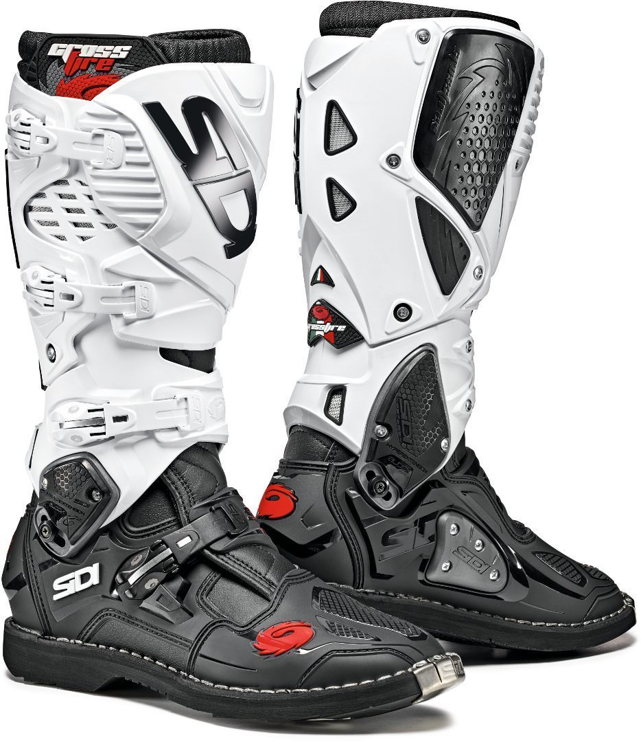 Image of Bottes cross Sidi CROSSFIRE 3 - NOIR/BLANC 2022