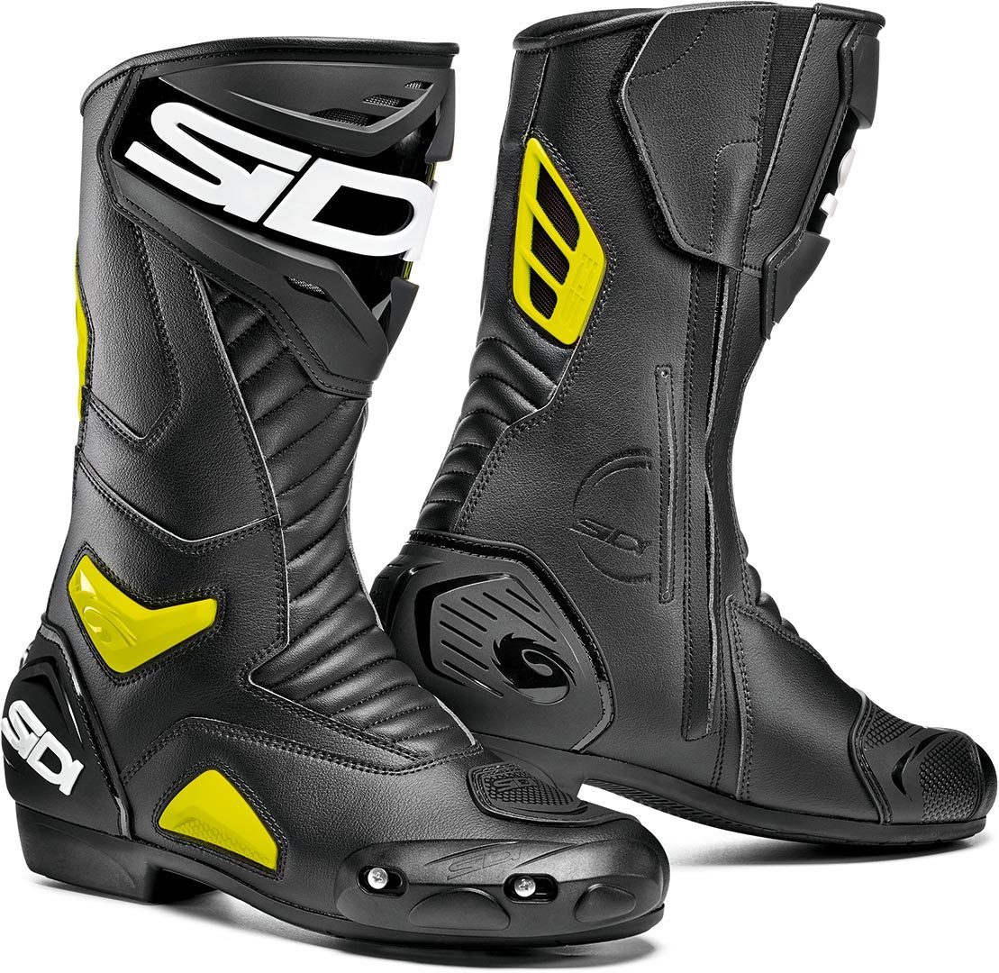 Sidi Performer Motorcycle Boots Bottes de moto Noir Jaune 43