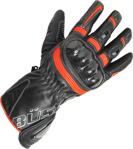 Buse Misano Womens Handschoenen Zwart Rood buse kopen in de aanbieding