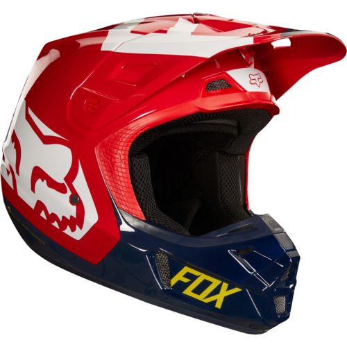 Fox V2 Preme Mx Helm Zwart Wit Rood fox kopen in de aanbieding Fox V2 Preme Mx Helm Zwart Wit Rood fox kopen in de aanbieding
