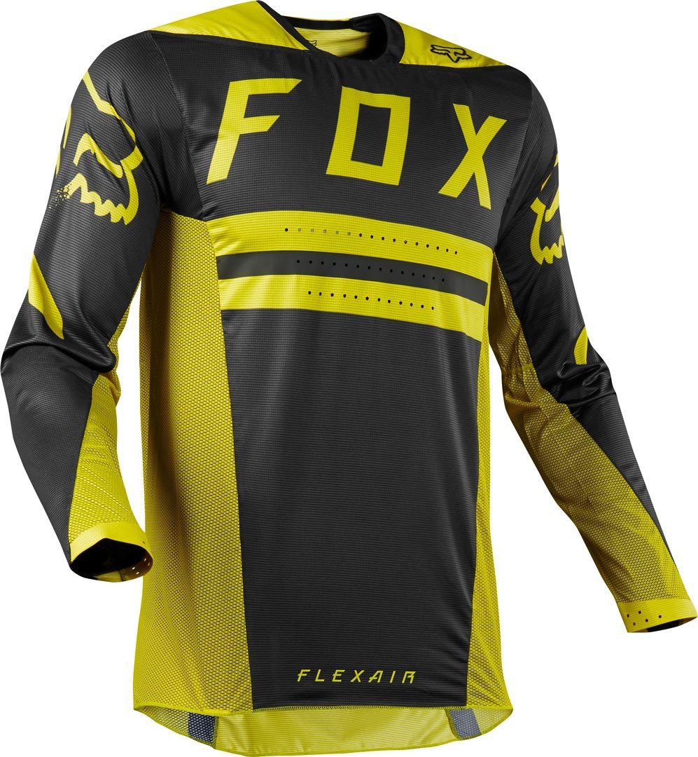 FOX Flexair Preest Maillot Noir Jaune S