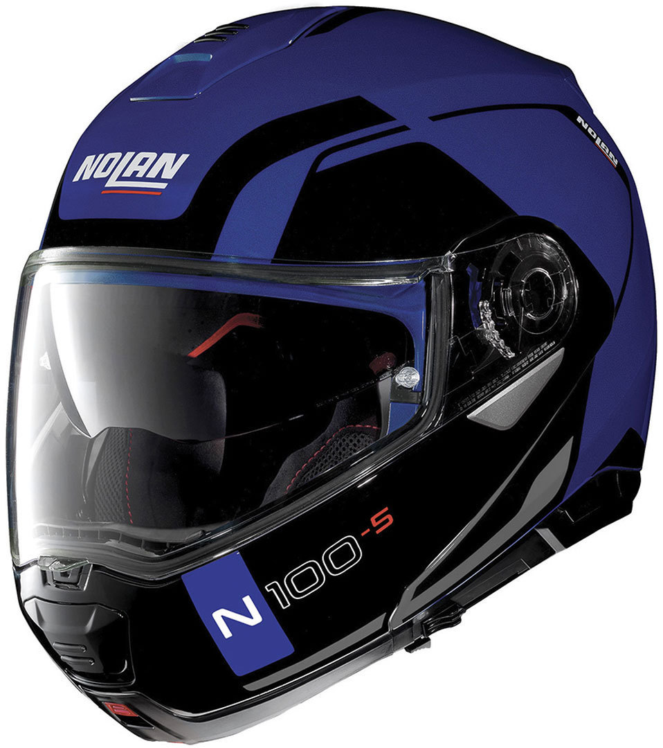 Nolan N100-5 Consistency N-Com Casque Noir Bleu S