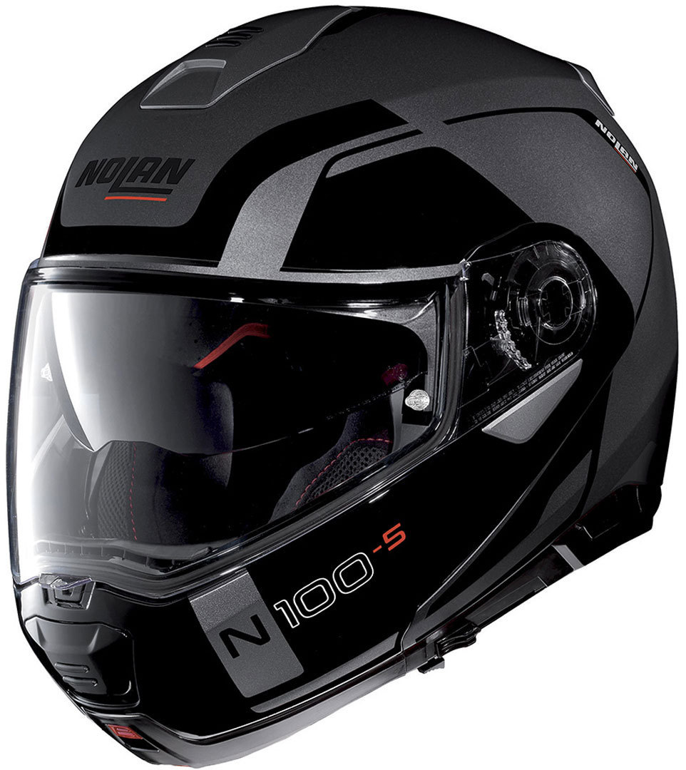 Nolan N100-5 Consistency N-Com Casque Noir Gris S