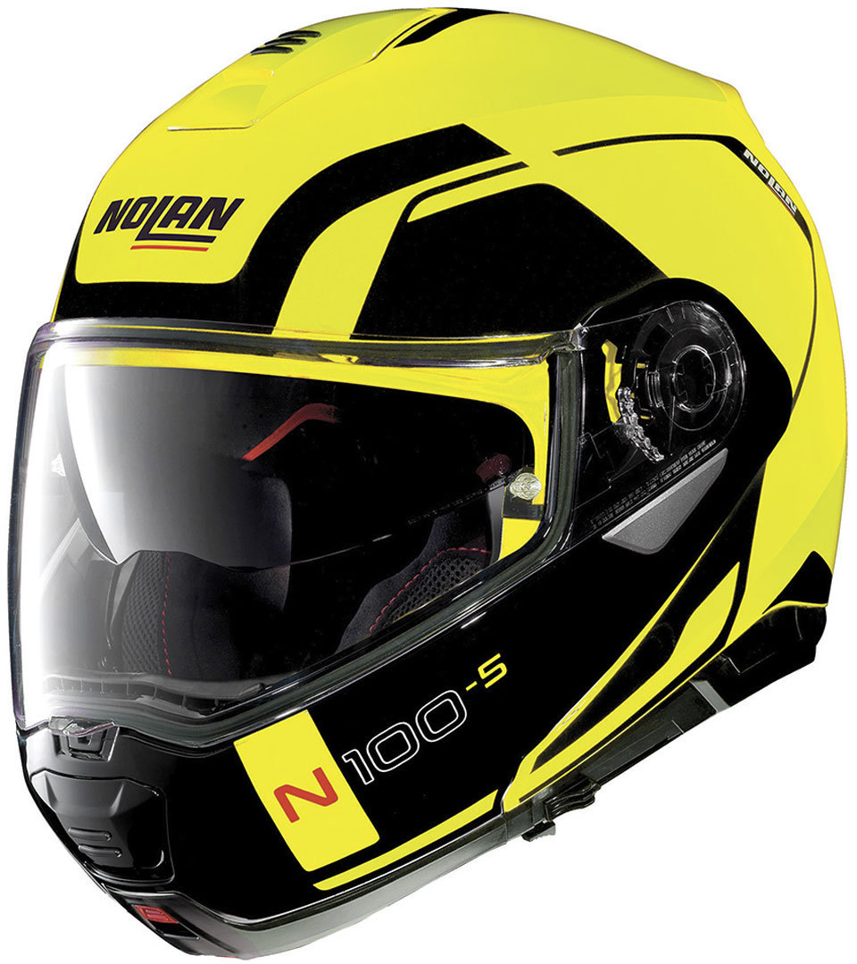 Nolan N100-5 Consistency N-Com Casque Noir Jaune XS