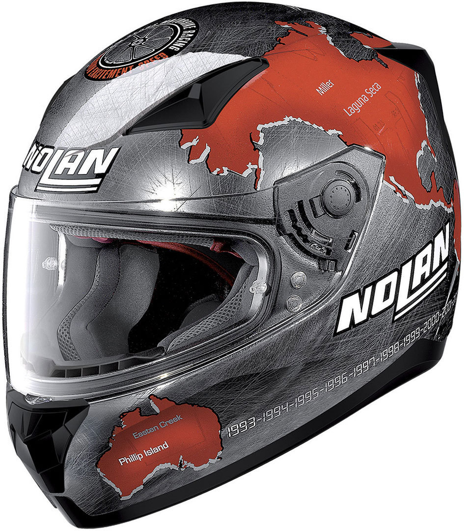Nolan N60-5 C.Checa Replica Casque Noir Rouge S