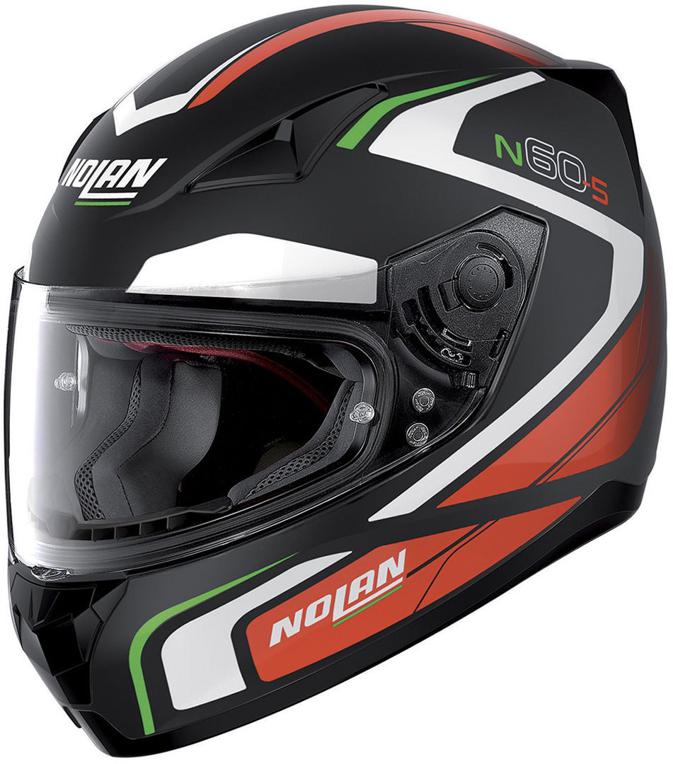 Nolan N60-5 Practice Casque Noir Blanc Rouge XS