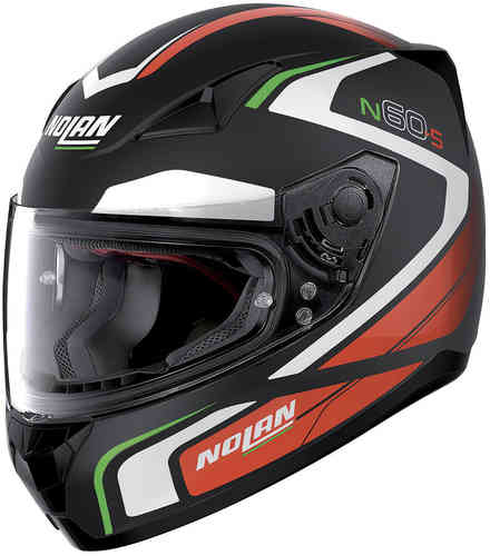 Nolan N60 5 Practice Helm Zwart Wit Rood nolan kopen in de aanbieding