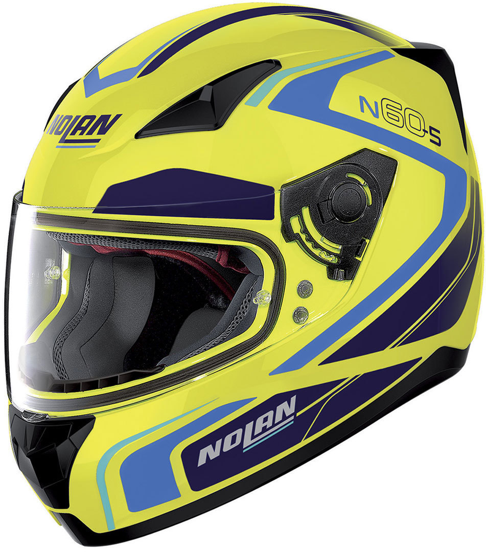 Nolan N60-5 Practice Casque Bleu Jaune S