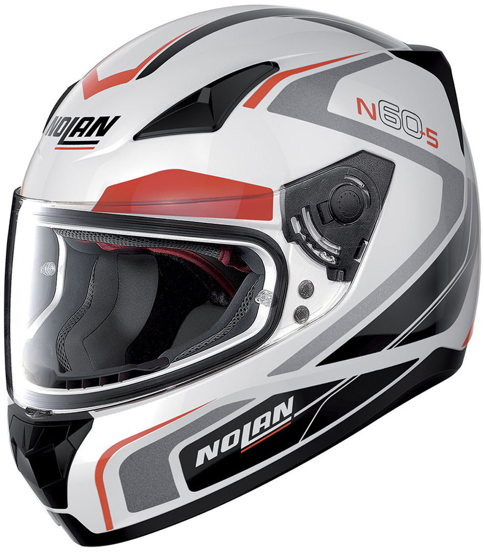 Nolan N60-5 Practice Casque Noir Blanc Rouge XS