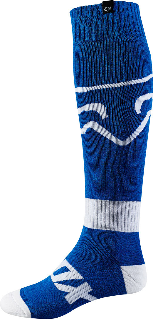 FOX Fri Race Chaussettes MX Blanc Bleu S