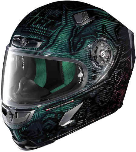 Xlite X Lite X 803 Ultra Carbon Stoner Superhero Helm Rood Groen xlite kopen in de aanbieding