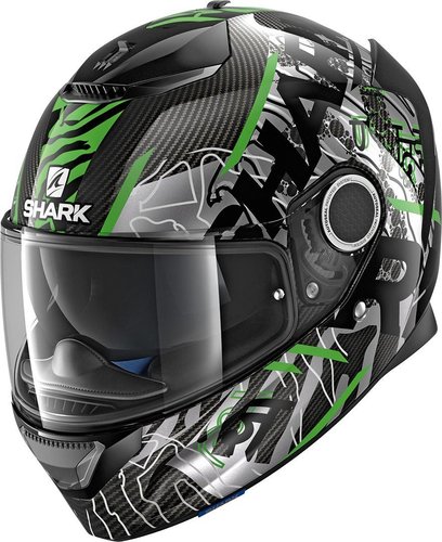 Shark Spartan Carbon Daksha Helm Groen 2Xl shark kopen in de aanbieding