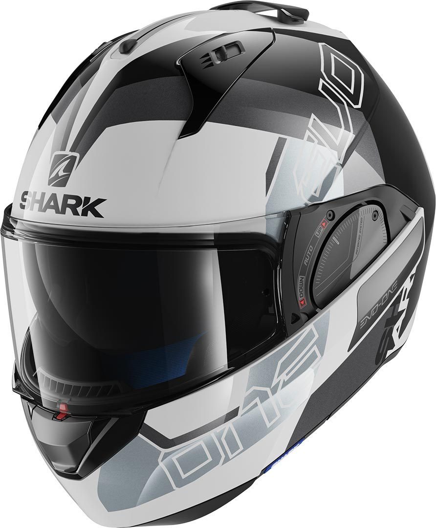 Shark Evo-One 2 Slasher Casque Noir Blanc Argent XS