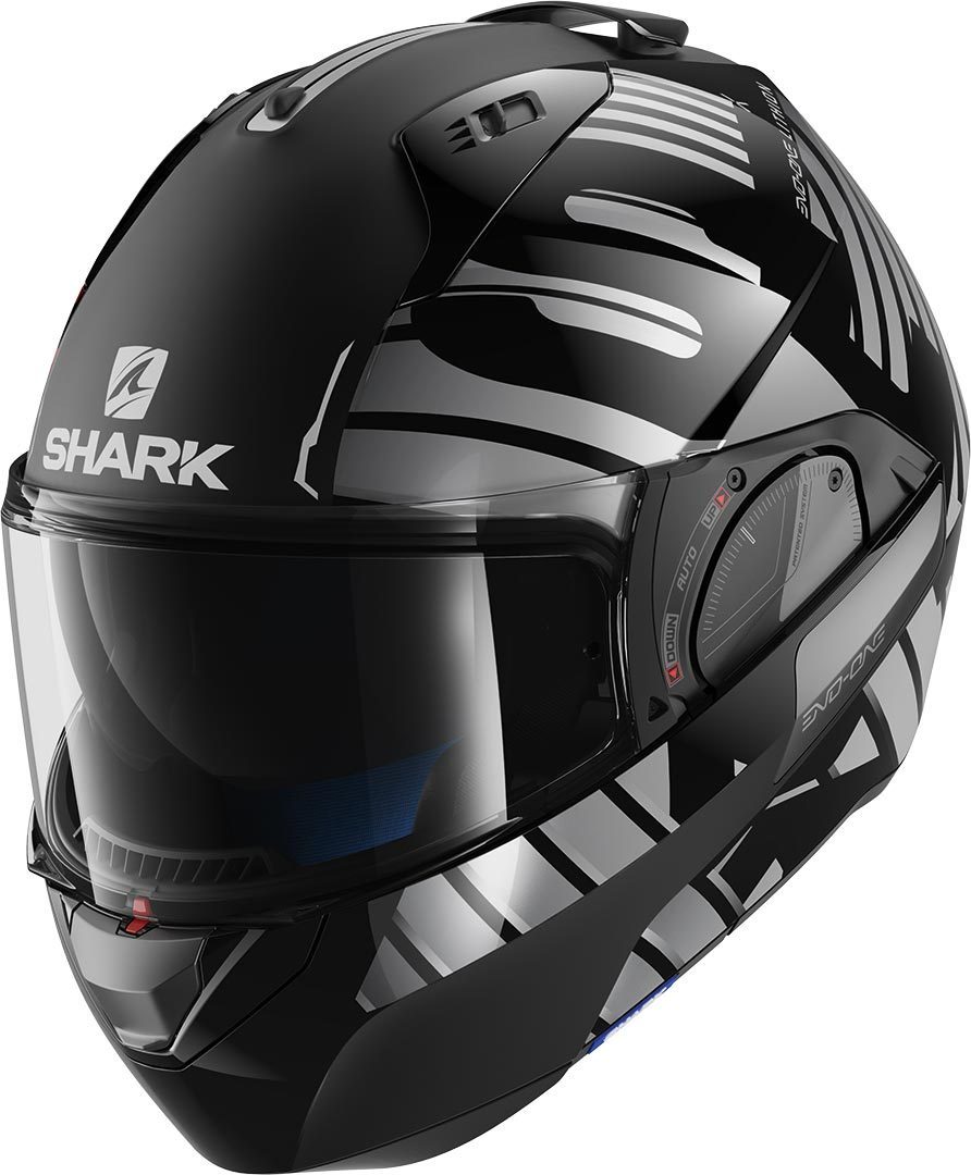 Shark Evo-One 2 Lithion Dual Casque Noir Argent XS