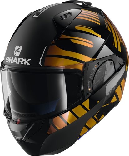 Shark Evo One 2 Lithion Dual Helm Zwart Goud Xl shark kopen in de aanbieding Shark Evo One 2 Lithion Dual Helm Zwart Goud Xl shark kopen in de aanbieding