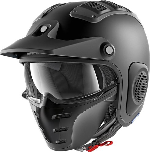 Shark X Drak Blank Mat Jet Helm Zwart 2Xl shark kopen in de aanbieding
