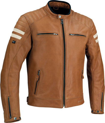 Segura Stripe Leren Jas Bruin Beige segura kopen in de aanbieding Segura Stripe Leren Jas Bruin Beige segura kopen in de aanbieding