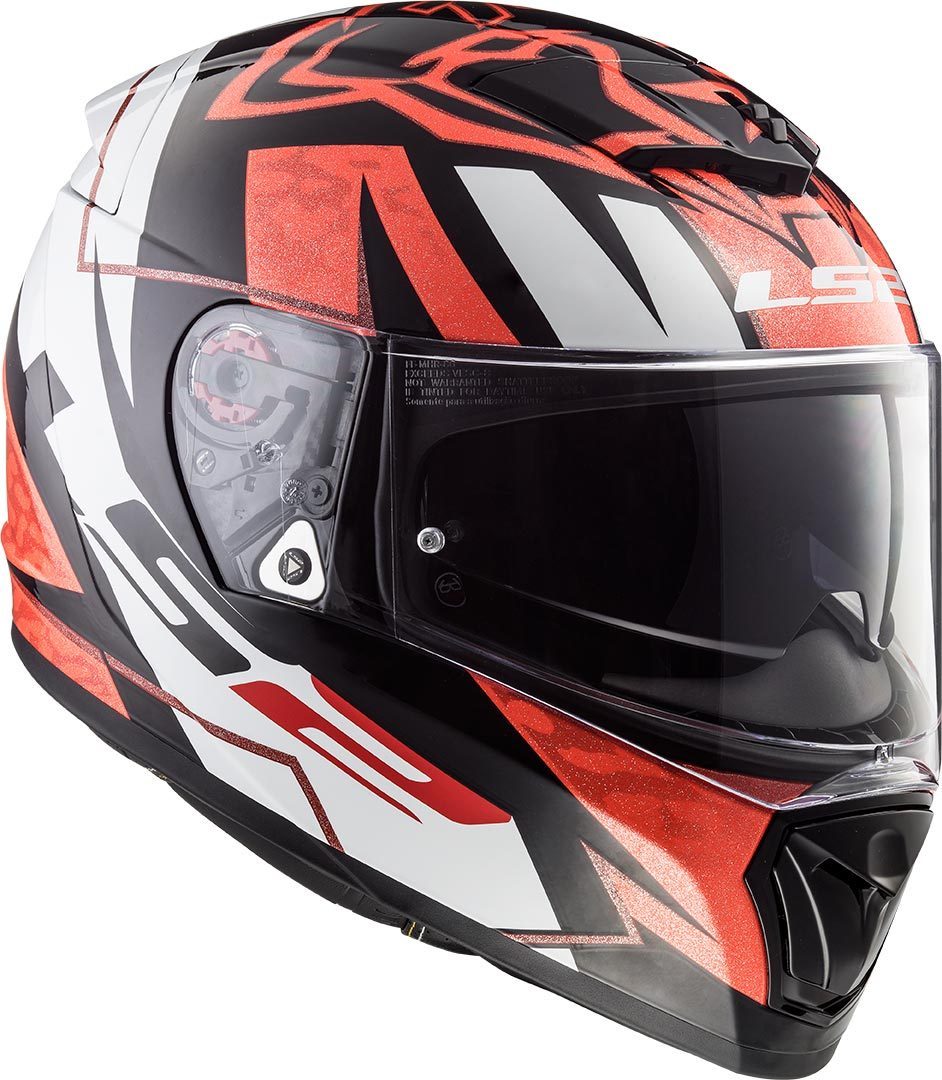 LS2 FF390 Breaker Challenge Loris Baz Casque Noir Blanc Rouge 2XS