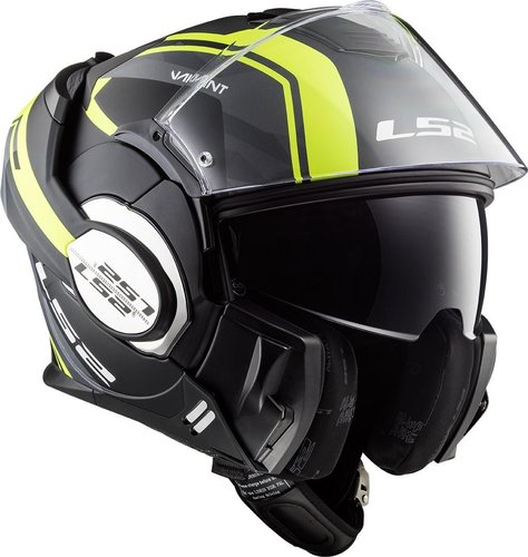 Ls2 Ff399 Valiant Line Helm Zwart Geel Xl ls2 kopen in de aanbieding