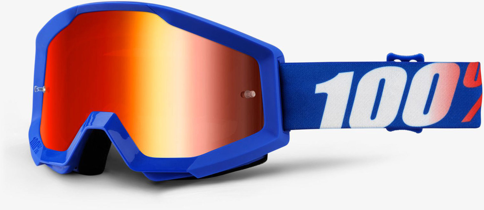 Image of 100% Strata Extra Masques de motocross Rouge Bleu unique taille