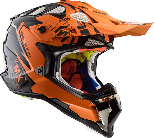 Ls2 Mx470 Subverter Emperor Motorcross Helm Zwart Oranje Xl ls2 kopen in de aanbieding