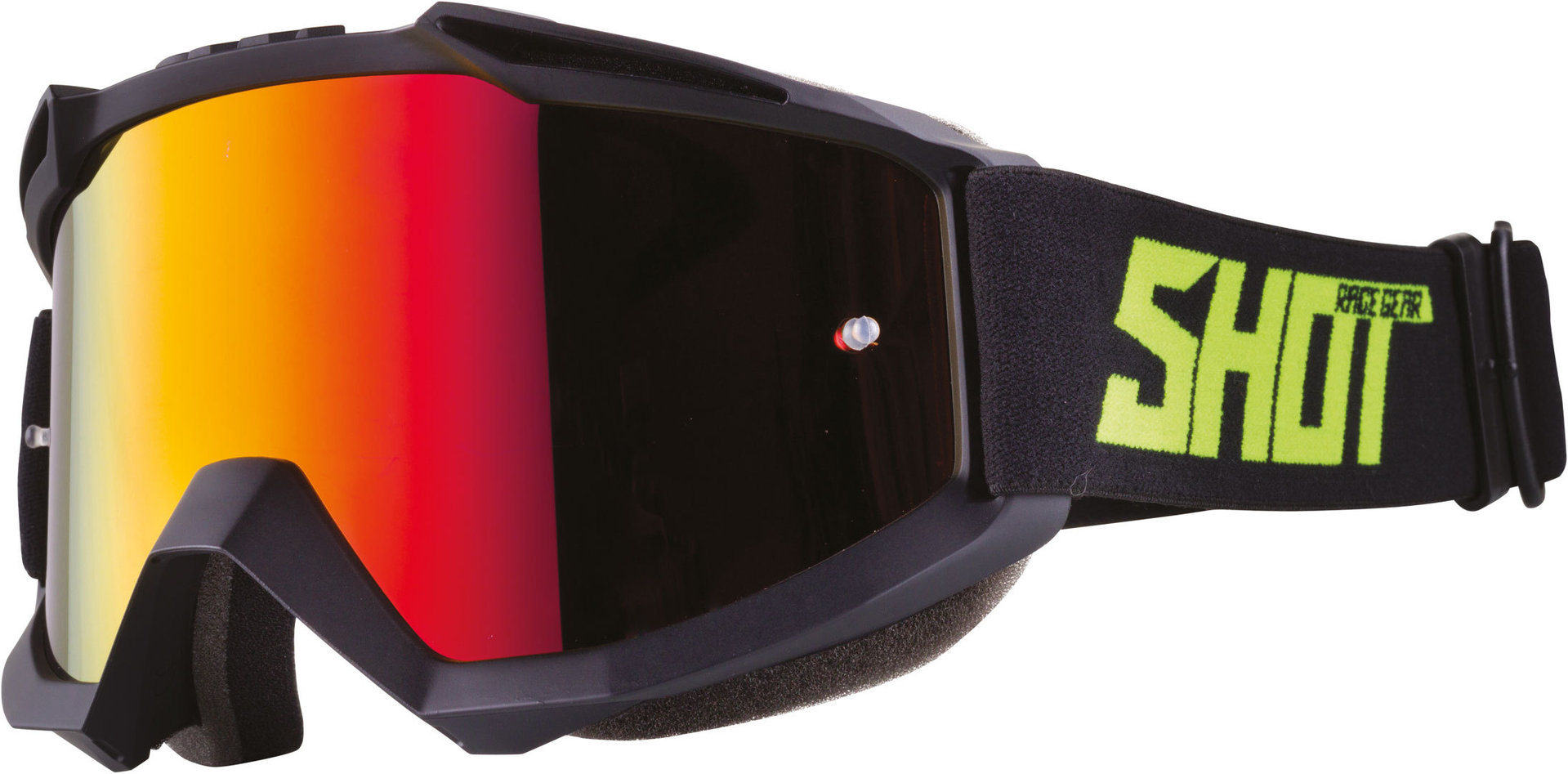 Shot Iris Lunettes de protection Noir Jaune unique taille