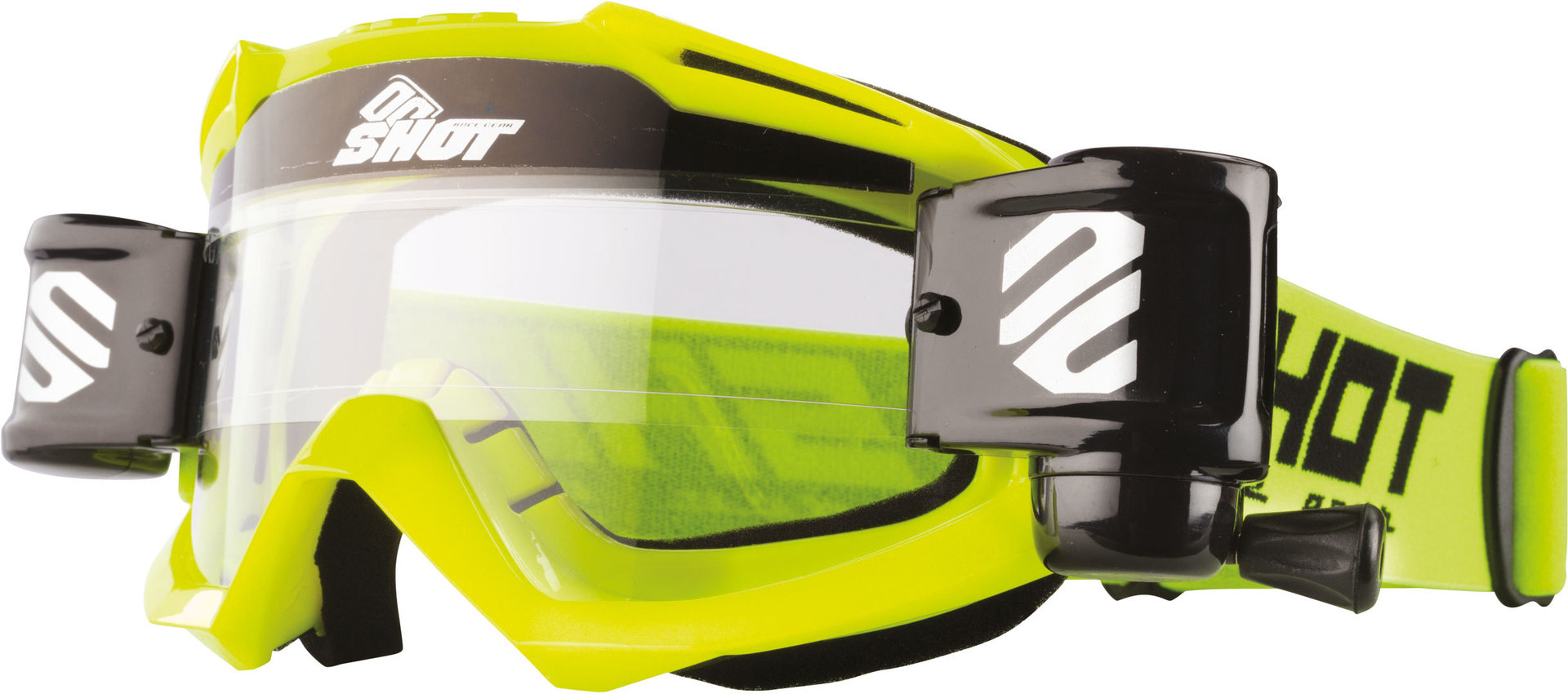 Shot Assault Roll-Off Lunettes de protection Jaune unique taille