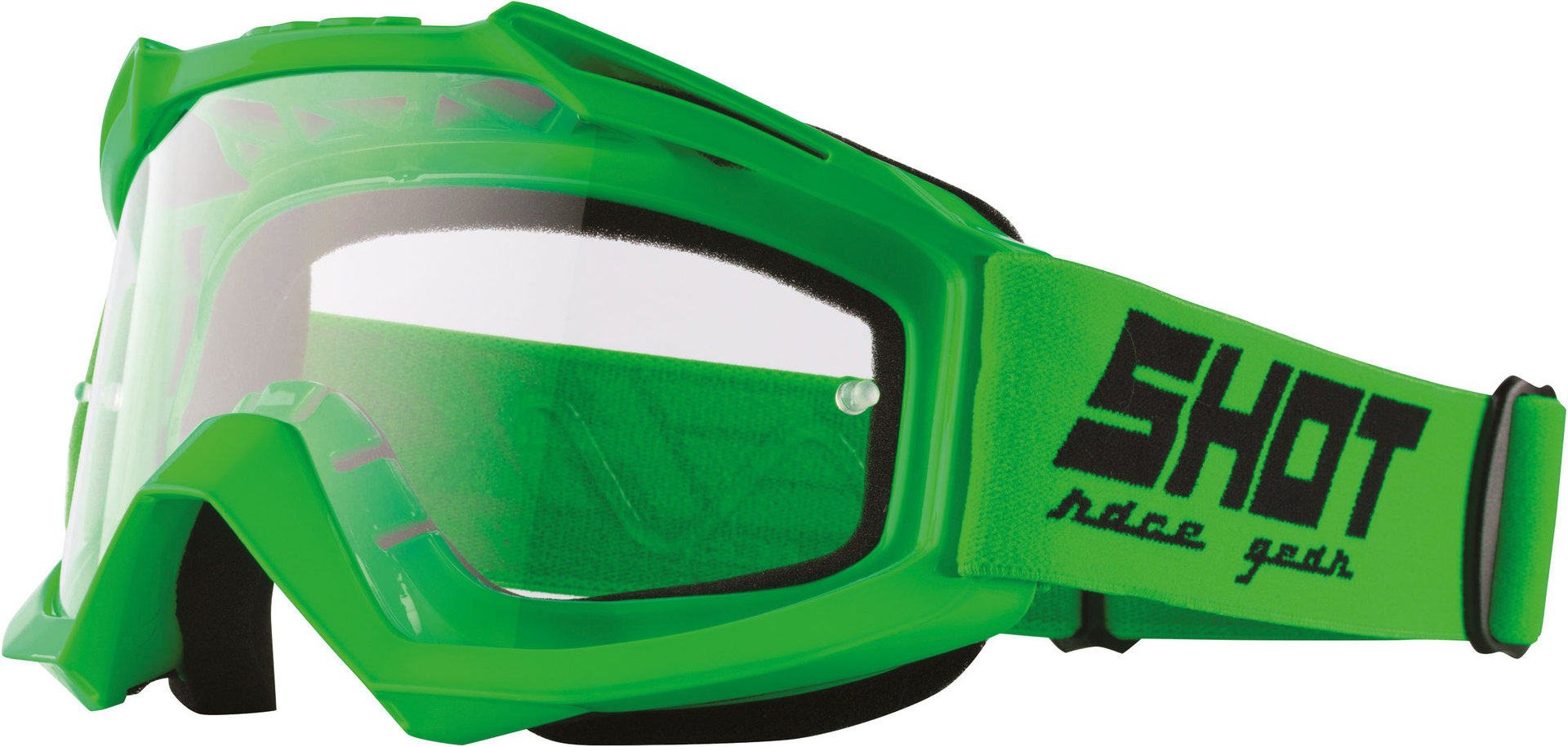 Shot Assault Masques de motocross Vert unique taille