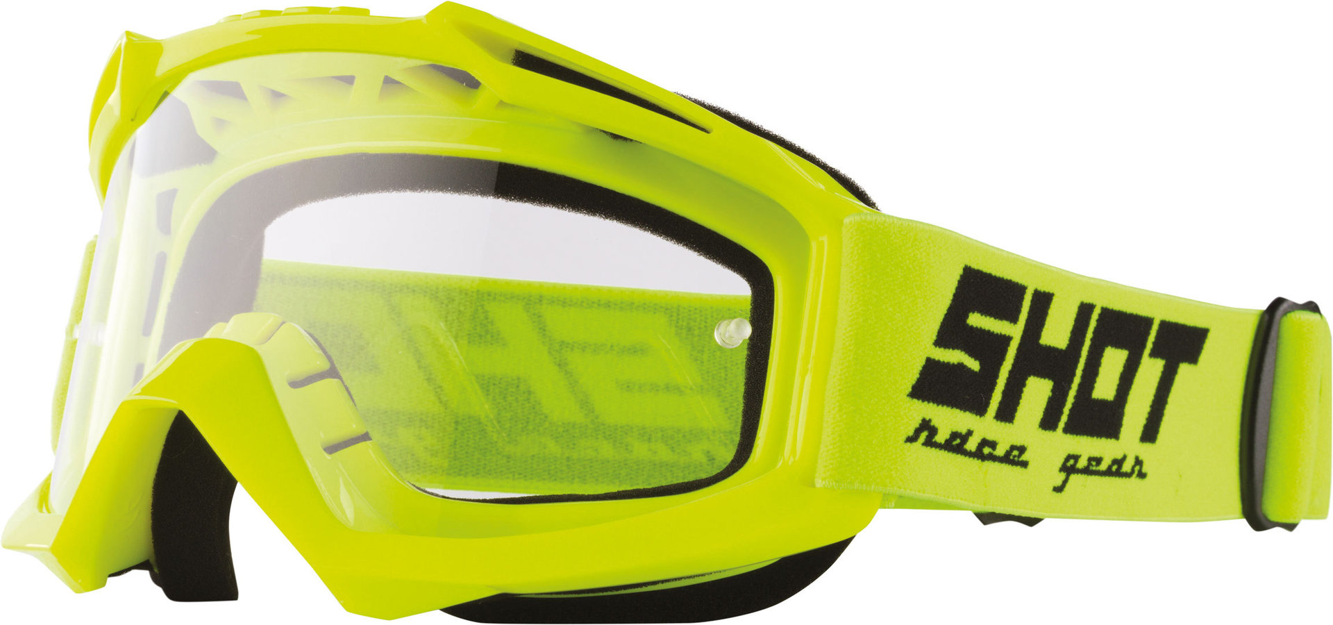 Shot Assault Masques de motocross Jaune unique taille