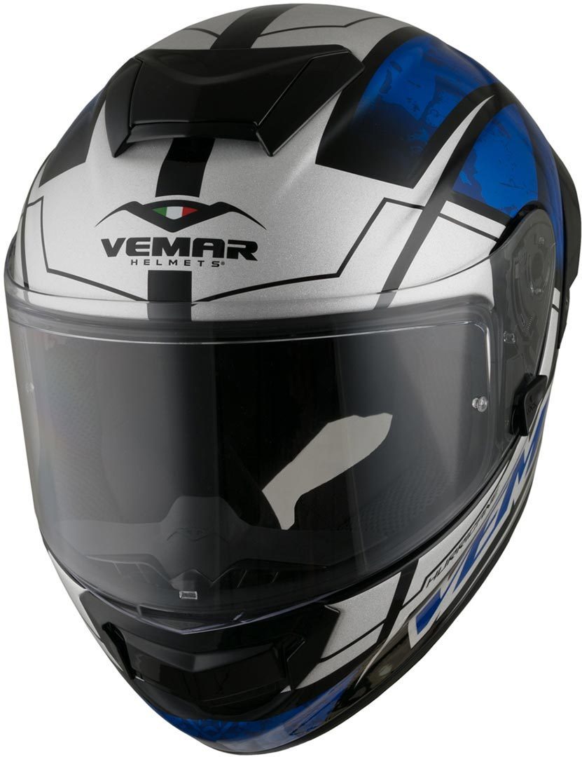 Image of Vemar Hurricane Claw Casque Noir Blanc Bleu 2XL