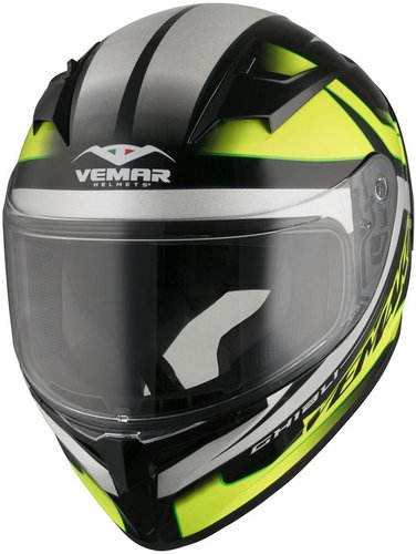 Vemar Ghibli Base Helm Zwart Geel vemar kopen in de aanbieding