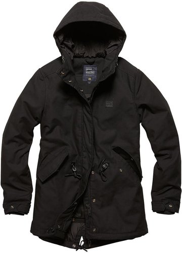 Vintage Industries Indy Parka Dames Jas Zwart Xs vintage industries kopen in de aanbieding