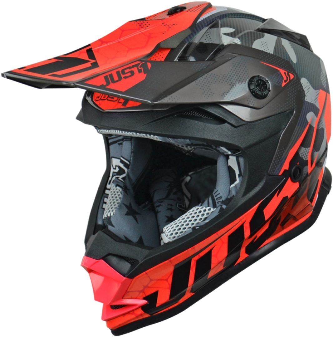 Just1 J32 Pro Kick Casque enfants Noir Rouge M
