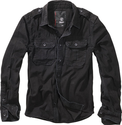 Brandit Vintage Longsleeve Shirt Zwart brandit kopen in de aanbieding Brandit Vintage Longsleeve Shirt Zwart brandit kopen in de aanbieding