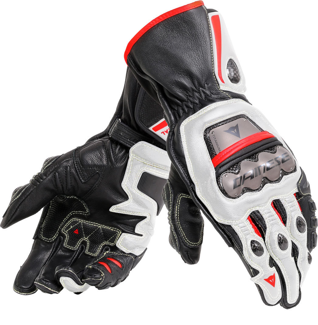 Dainese Full Metal 6 Gants Noir Blanc Rouge L