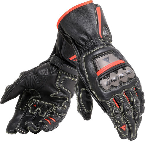 Dainese Full Metal 6 Handschoenen Zwart Rood dainese kopen in de aanbieding