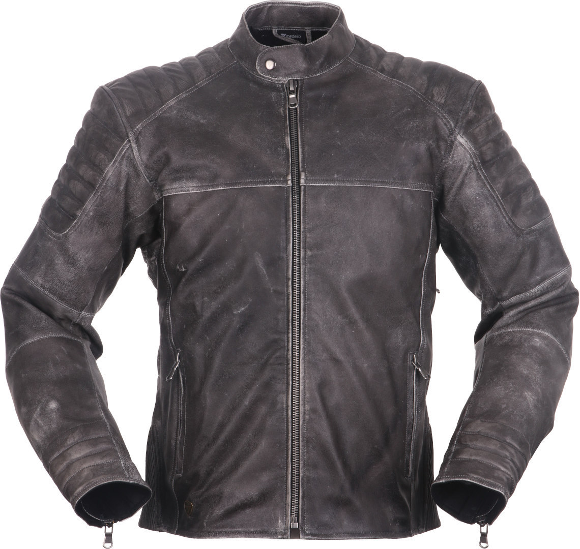 Modeka Kaleo Veste en cuir de moto Gris M