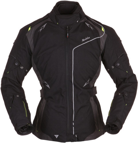Modeka Amber Womens Jas Zwart Grijs 42 modeka kopen in de aanbieding Modeka Amber Womens Jas Zwart Grijs 42 modeka kopen in de aanbieding