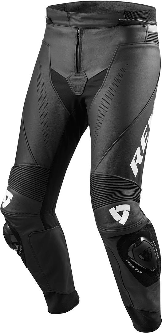 Revit Vertex GT Pantalon de moto en cuir Noir Blanc 54