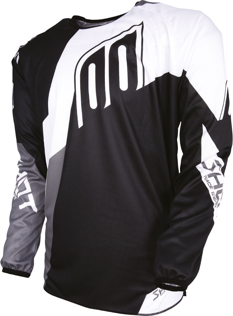 Shot Devo Alert Maillot Noir Blanc S