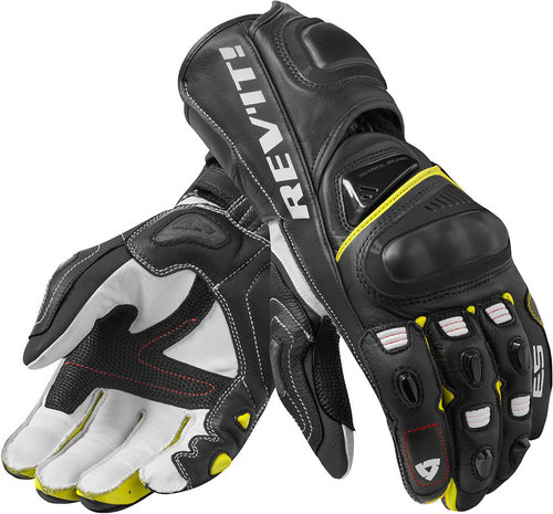 Revit Jerez 3 Motorfiets Handschoenen Zwart Geel revit kopen in de aanbieding