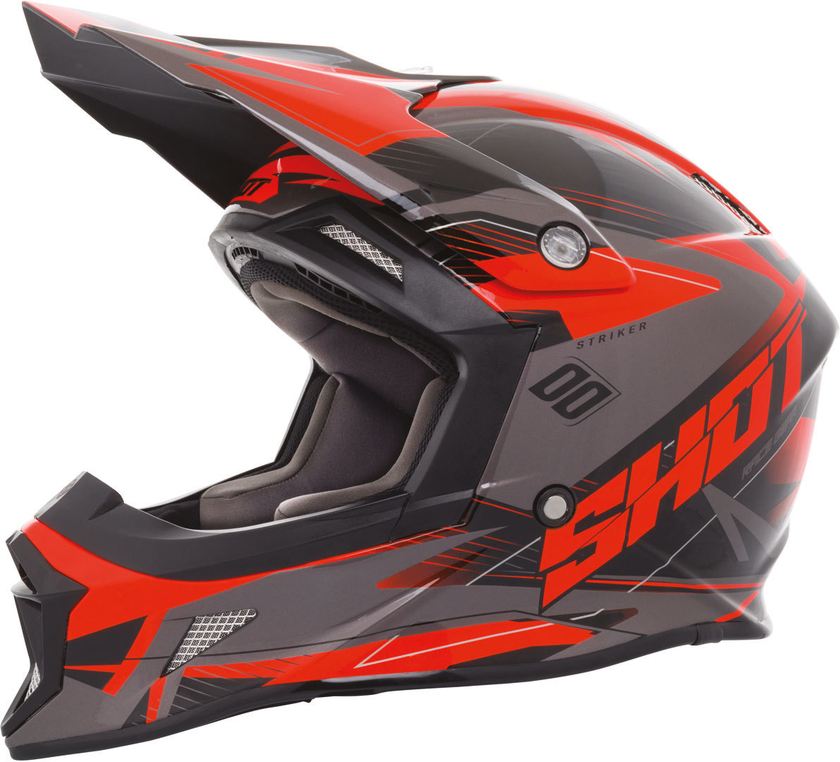 Shot Striker Side Casque Noir Orange XL
