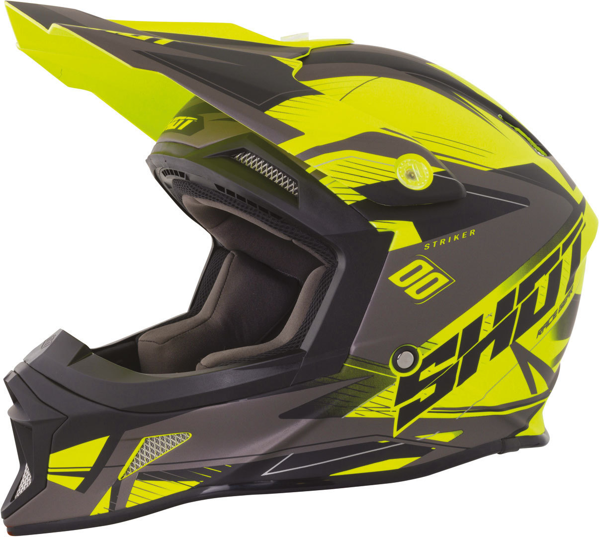 Shot Striker Side Casque Noir Jaune XL