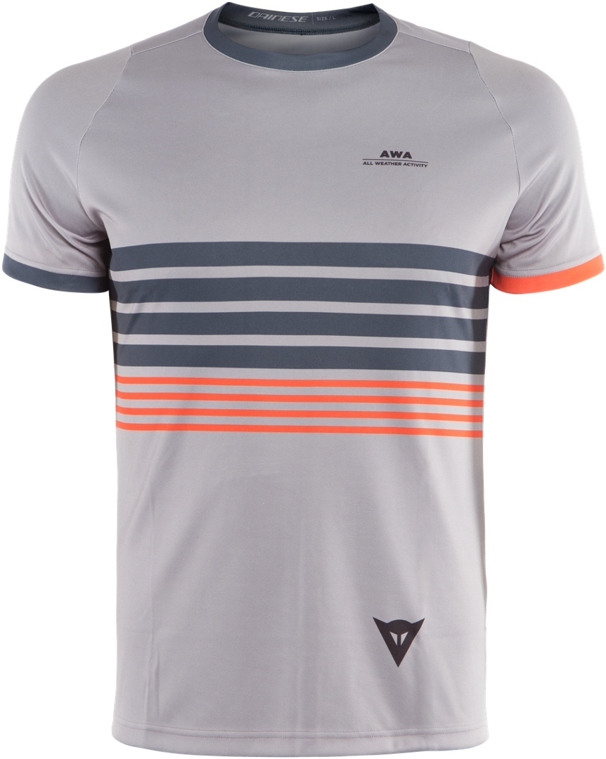 Dainese AWA Tee 1 Maillot de vélo Gris Bleu L