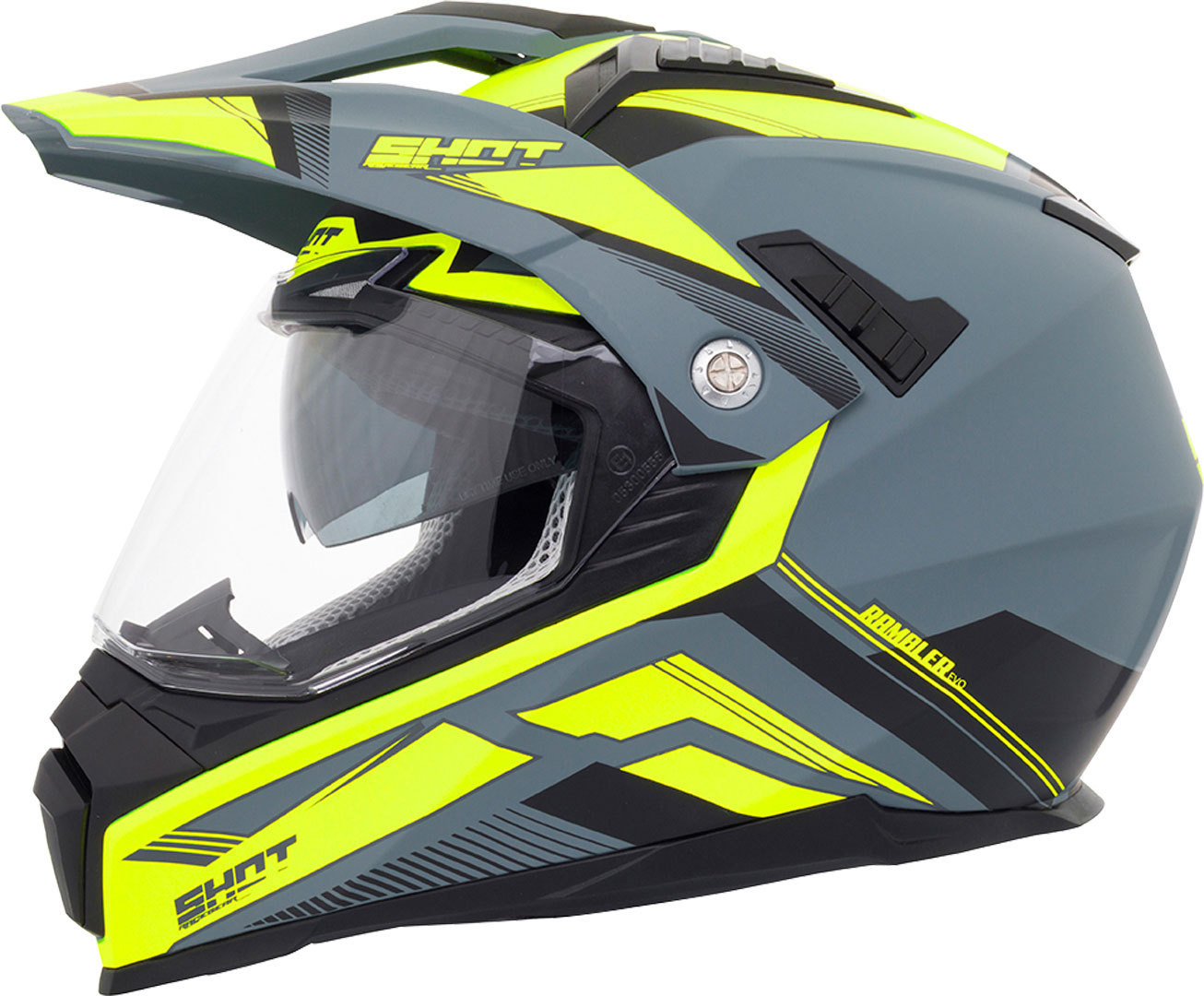 Shot Ranger Evolution Casque Gris Jaune XS