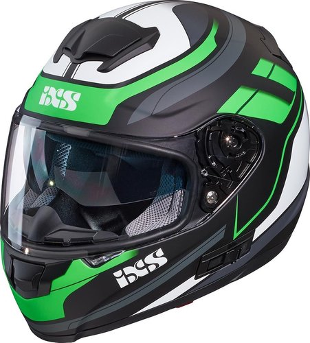Ixs 215 20 Helm Zwart Wit Groen ixs kopen in de aanbieding