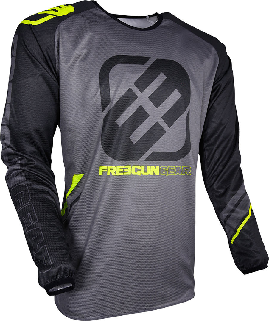 Image of Freegun Devo College Maillot Gris Jaune L